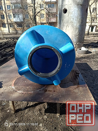 Бак\емкость б\у 500 литров, синяя. Донецк - изображение 4