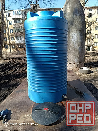 Бак\емкость б\у 500 литров, синяя. Донецк - изображение 1
