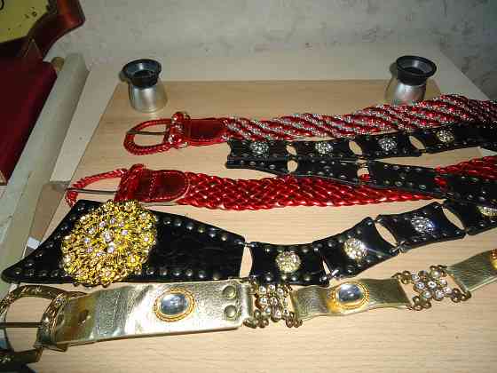 ремни женские на платье на юбку и брюки в отличном состоянии от 150р Донецк