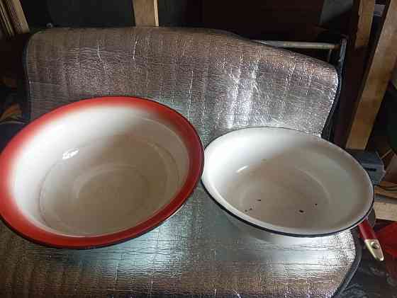 Миски эмалированные, цена за 2 шт Макеевка
