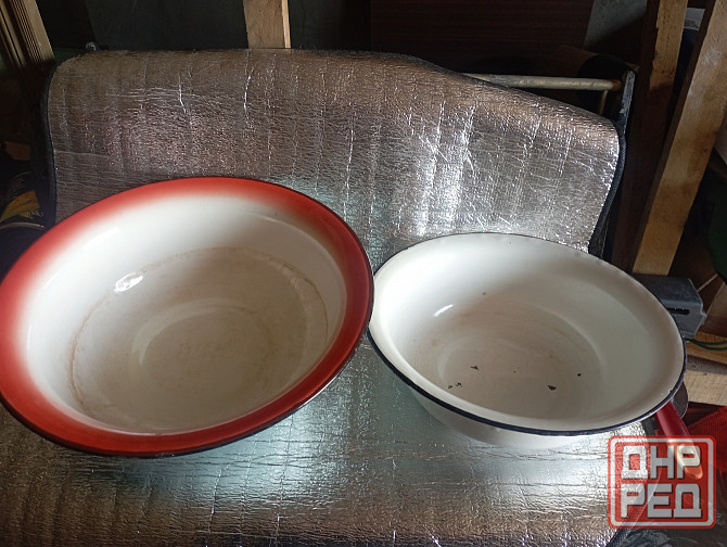 Миски эмалированные, цена за 2 шт Макеевка - изображение 2