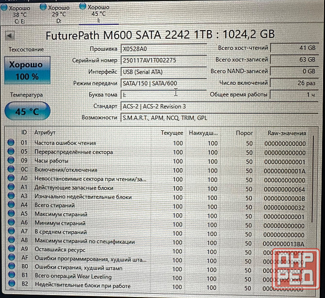 Продам новый внешний SSD m2 1Tb sata. Донецк - изображение 2