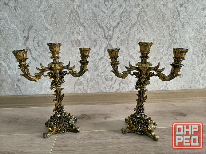 Канделябр ажурный на 3 свечи. Новый Донецк - изображение 1