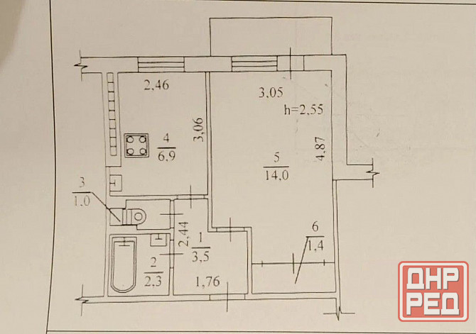 Продается 1-к. кв, Куйбышевский р-н 30 м² Донецк - изображение 10