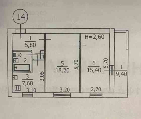 Вода круглосуточно! Продается 2-к. квартира. Макеевка, 55.4 м² Макеевка