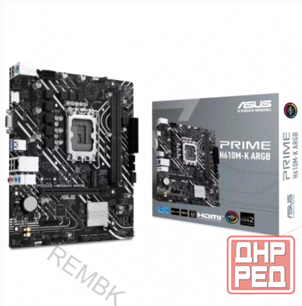 Материнская - арт-4742 плата Asus Prime H610m-K Argb (Lga1700, Matx) Донецк - изображение 1