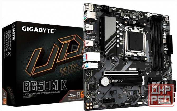 Материнская - арт-3502 плата Gigabyte B650m K Am5, Micro-Atx Донецк - изображение 1