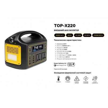 Универсальный внешний аккумулятор TopON 160800mAh, 578Wh (TOP-X220) для кемпинга и путешествий. Макеевка