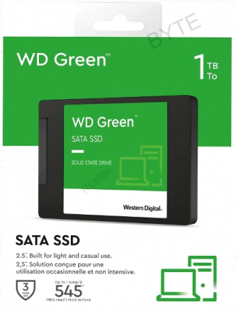 Твердотельный (арт:арт-9748) накопитель Ssd 1tb Western Digital Green Wds100t3g0a Sata3 2.5 Донецк
