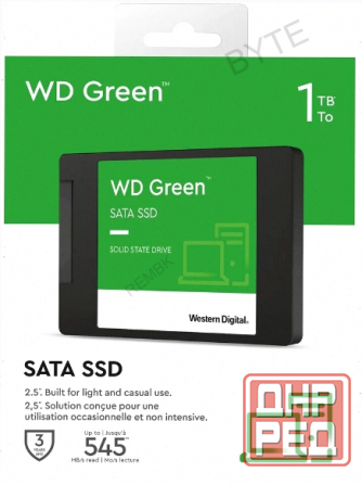 Твердотельный (арт:арт-9748) накопитель Ssd 1tb Western Digital Green Wds100t3g0a Sata3 2.5 Донецк - изображение 4