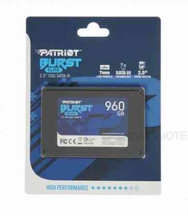 Ssd [арт-5749] Patriot Sata Iii 960gb Pbe960gs25ssdr Burst Elite 2.5" Макеевка