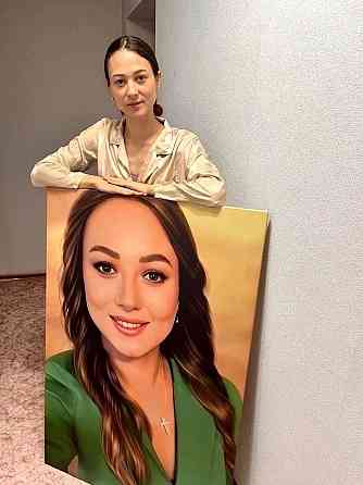 Портрет по фото /печать на холсте в Макеевке Макеевка