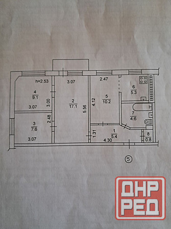 Продажа  Четырехкомнатной Квартиры в Петровском Районе-Трест-Голливуд! Вода По Графику! Донецк - изображение 10