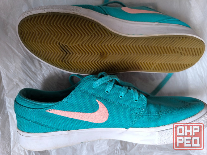 Кеды мужские бирюзовые б/у 41-42 Донецк - изображение 2