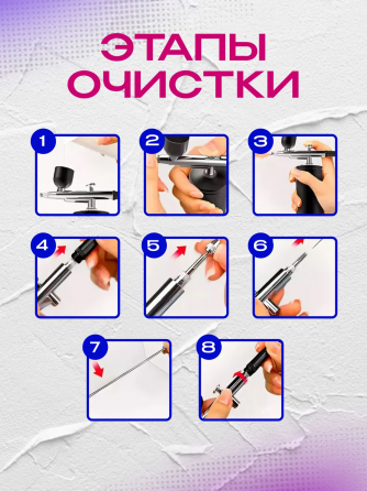 Профессиональный косметический аэрограф для маникюра и декора тортов, беспроводной, портативный Донецк