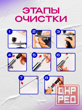Профессиональный косметический аэрограф для маникюра и декора тортов, беспроводной, портативный Донецк - изображение 6