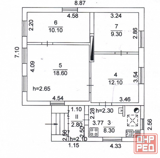 Продаётся дом с газом и приватизированным участком на Заперевальной Донецк - изображение 1