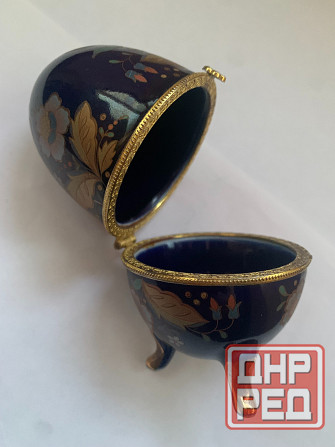 Пасхальное яйцо-шкатулка ( керамика ) 9.5"6 см. Донецк - изображение 2