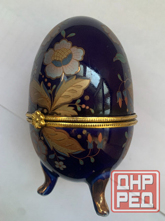 Пасхальное яйцо-шкатулка ( керамика ) 9.5"6 см. Донецк - изображение 1