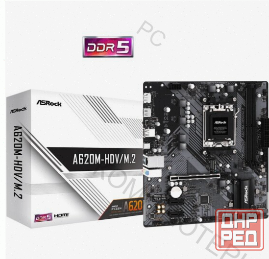 Материнская - арт-2186 плата Asrock A620m-Hdv/M.2 (Am5, Matx) Донецк - изображение 1