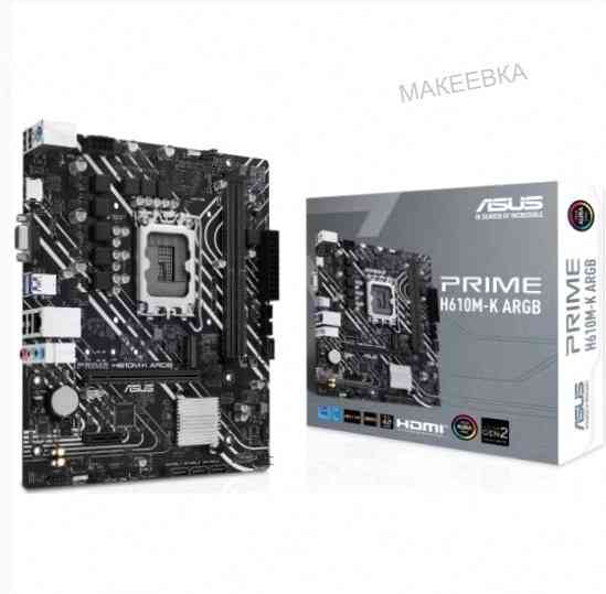 Материнская - арт-7518 плата Asus Prime H610m-K Argb (Lga1700, Matx) Донецк