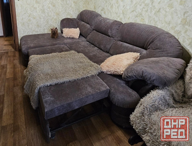 Продам большой угловой новый диван с оттоманкой + Подарок ! Донецк - изображение 3