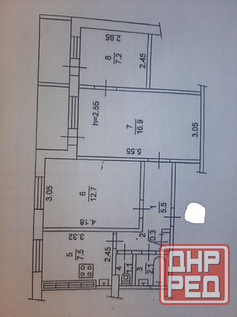 Продается 3 комнатная квартира Ленинский проспект Обжора Донецк - изображение 7