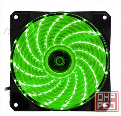 Вентилятор (арт:арт-8990) игровой Dt-Gf12025gr для компьютерного корпуса с подсветкой зеленый Донецк - изображение 1