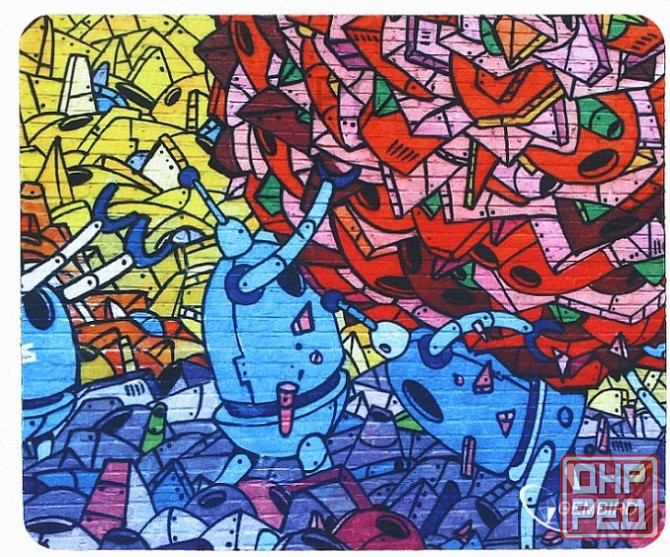 Коврик [арт-9427] для мыши Gembird "робот" (Mp-Robo) Донецк - изображение 1