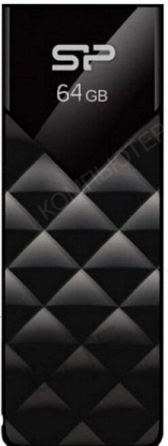 Флеш [арт-5529] диск Silicon Power 64 Gb Ultima U03 Sp064gbuf2u03v1k, Usb 2.0, черный Донецк