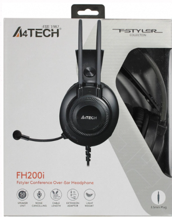 Наушники (арт:арт-4270) с микрофоном A4tech Fstyler Fh200i серый 1.8м накладные оголовье (Fh200i Gre Донецк