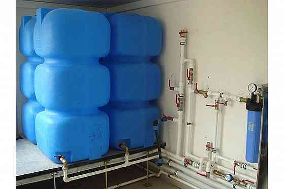 Установка накопитеного бака водоснабжения Макеевка