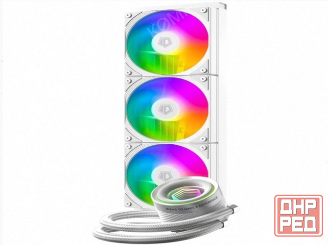 Сво [арт-7484] для процессора Id-Cooling Fx360 Inf White (All Intel/Amd, 3*120mm Fan, 2900rpm, 27.2 Донецк - изображение 2
