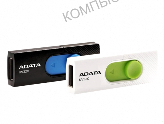 Флэш-накопитель (ар:арт-7112) A-Data Uv320 32гб, Usb3.2, черный/синий(Auv320-32g-Rbkbl) Донецк