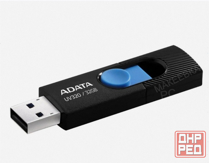 Флэш-накопитель (ар:арт-7112) A-Data Uv320 32гб, Usb3.2, черный/синий(Auv320-32g-Rbkbl) Донецк - изображение 2