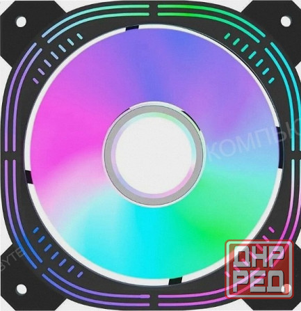 Вентилятор - арт-8726 для корпуса Formula Nulight 12bk Rgb 120х120x25 черный 3-Pin 4-Pin (Molex) 19. Донецк - изображение 1