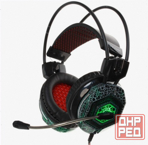 Наушники [арт-9963] с микрофоном Oklick Hs-L500g Toxic черный (Hs-L500g) Донецк - изображение 1