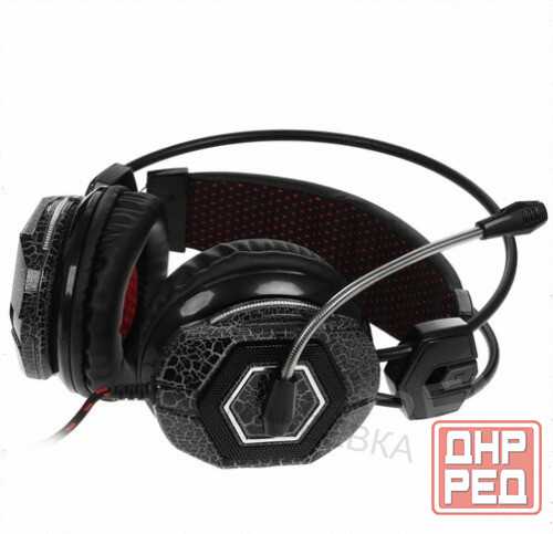 Наушники [арт-9963] с микрофоном Oklick Hs-L500g Toxic черный (Hs-L500g) Донецк - изображение 4