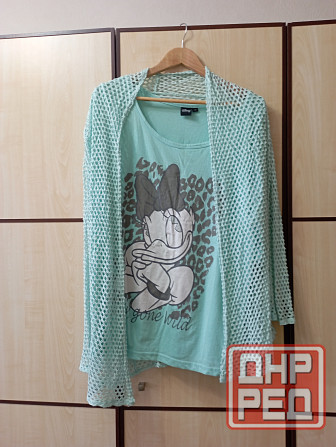 Комплект женский, двойка, футболка, накидка Макеевка - изображение 1