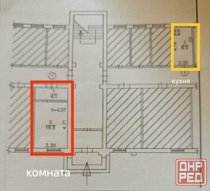 Продается 1к квартира в Киевском р-не за 900 000 тыс можно под офис Донецк - изображение 5