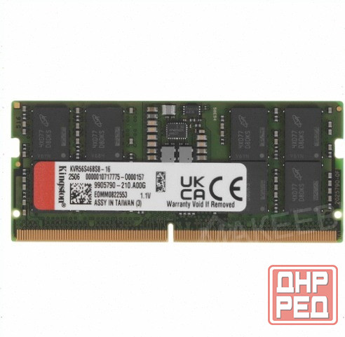 Оперативная (арт:арт-2274) память Sodimm Kingston Valueram [Kvr56s46bs8-16] 16 гб Донецк - изображение 1
