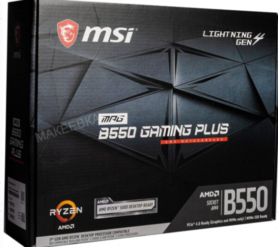 Материнская (ар:арт-8539) плата Msi Mpg B550 Gaming Plus Soc-Am4 Amd B550 4xddr4 Atx Ac`97 8ch(7.1) Донецк
