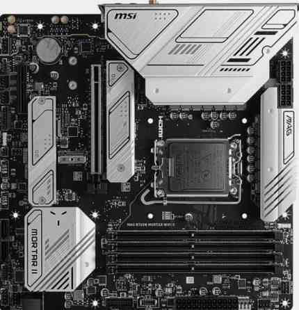 Материнская [арт-3473] плата Msi Mag B760m Mortar Wifi Ii Matx Lga1700 4ddr5 Pci-Ex16 Pci-Ex4 3m.2 4 Донецк