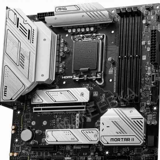Материнская [арт-3473] плата Msi Mag B760m Mortar Wifi Ii Matx Lga1700 4ddr5 Pci-Ex16 Pci-Ex4 3m.2 4 Донецк