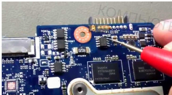 Ремонт (арт:арт-7777) цепей питания в ноутбуке, сервис "рембук" Донецк