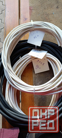 Провод пвс 3×1.5 , пвс нг LS 3×4,остаток. Донецк - изображение 1
