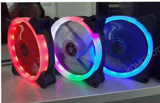 Wjf (ар:арт-2074) вентилятор для компьютера 120мм, 3pin, зелёная подсветка Донецк