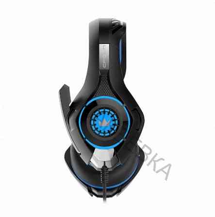 Игровые [арт-5825] наушники проводные с микрофоном Crown Micro Cmgh-101t чёрный/синий Донецк