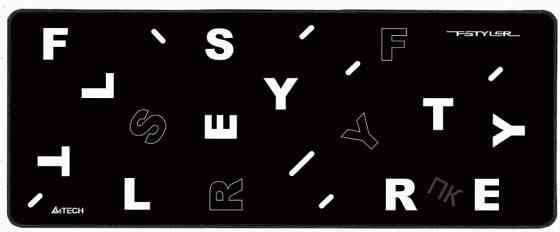 Коврик (арт-8554) для мыши A4tech Fstyler Fp75 черный/белый 750x300x2мм Донецк