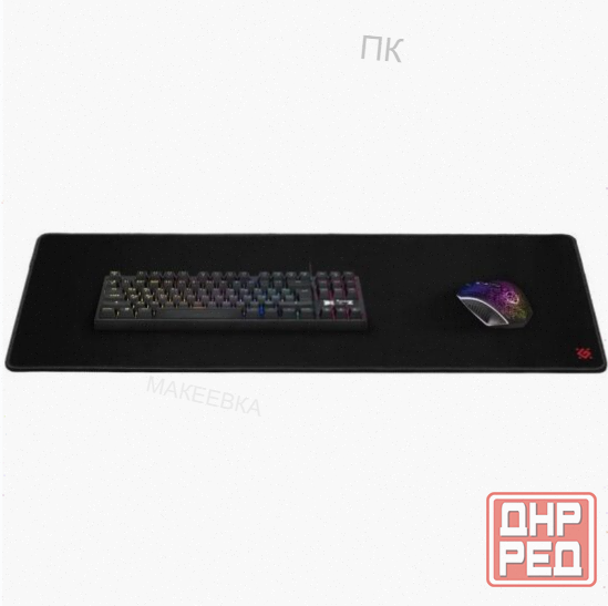 Коврик (ар:арт-2141) для мыши Defender Black Ultra One черный (50004) Донецк - изображение 3